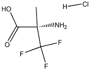 L-丙氨酸,2-(三氟甲基)-,盐酸盐 结构式