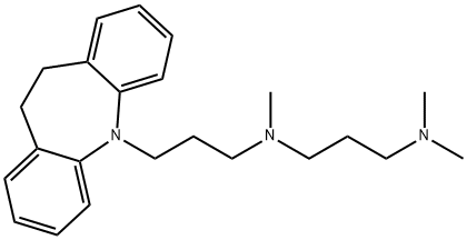 1,3-Propanediamine, N1-[3-(10,11-dihydro-5H-dibenz[b,f]azepin-5-yl)propyl]-N1,N3,N3-trimethyl- 结构式