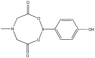 4-羟基苯硼酸甲基亚氨基二乙酸酯 结构式