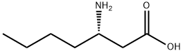 （3S）-3-氨基庚酸 结构式