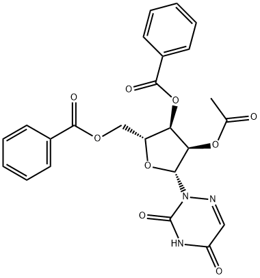 2'-O-Acetyl-3',5'-di-O-benzoyl-6-azauridine 结构式