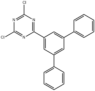2,4-二氯-6-{5-苯基-[1,1'-联苯]-3-基}-1,3,5-三嗪 结构式