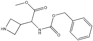 3-Azetidineacetic acid, alpha-[[(phenylmethoxy)carbonyl]amino]-, methyl ester 结构式