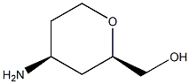 ((2R,4S)-4-氨基四氢-2H-吡喃-2-基)甲醇 结构式