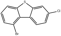 1-溴-7-氯二苯并噻吩 结构式