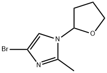 4-Bromo-1-(2-tetrahydrofuranyl)-2-methylimidazole 结构式