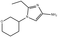 1-(Oxan-3-yl)-2-ethylimidazol-4-amine 结构式