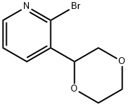 2-Bromo-3-(1,4-dioxan-2-yl)pyridine 结构式