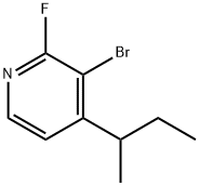 2-Fluoro-3-bromo-4-(sec-butyl)pyridine 结构式
