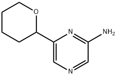 6-(tetrahydro-2H-pyran-2-yl)pyrazin-2-amine 结构式
