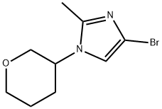 4-Bromo-1-(oxan-3-yl)-2-methylimidazole 结构式