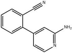 2-Amino-4-(2-cyanophenyl)pyridine 结构式