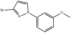 3-Bromo-1-(3-methoxyphenyl)pyrazole 结构式