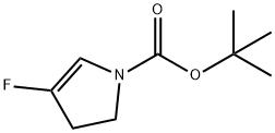 1-Boc-1H-2,3-dihydro-4-fluoropyrrole 结构式