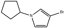 3-Bromo-1-(cyclopentyl)-1H-pyrrole 结构式