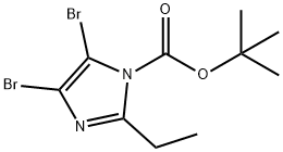 4,5-Dibromo-1-Boc-2-ethyl-1H-imidazole 结构式