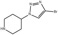 4-Bromo-1-(piperidin-4-yl)-1H-1,2,3-triazole 结构式