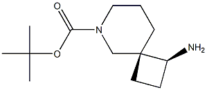 tert-butyl (1S,4R)-1-amino-6-azaspiro[3.5]nonane-6-carboxylate 结构式