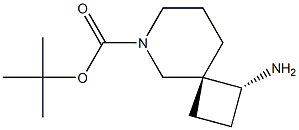 tert-butyl (1R,4R)-1-amino-6-azaspiro[3.5]nonane-6-carboxylate 结构式
