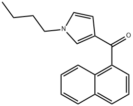 (1-butyl-1H-pyrrol-3-yl)(naphthalen-1-yl)methanone 结构式