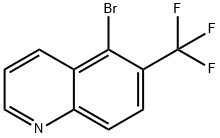 5-溴-6-(三氟甲基)喹啉 结构式