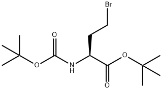 (S)-2-(BOC-氨基)-4-溴丁酸叔丁酯 结构式