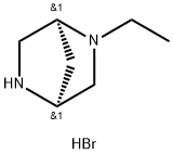 (1S,4S)-2-乙基-2,5-二氮杂双环[2.2.1]庚烷二氢溴酸盐 结构式