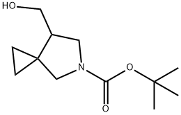 tert-butyl 7-(hydroxymethyl)-5-azaspiro[2.4]heptane-5-carboxylate 结构式