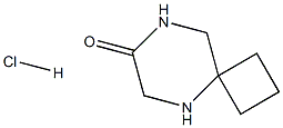 5,8-二氮杂螺[3.5]壬烷-7-一盐酸盐 结构式