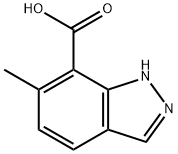 6-methyl-1H-indazole-7-carboxylic acid 结构式