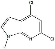 4,6-二氯-1-甲基-7-氮杂吲哚 结构式