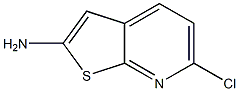 6-氯噻吩并[2,3-B]吡啶-2-胺 结构式