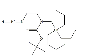 2-叠氮基-N-BOC-N-[(三丁基锡基)甲基]乙胺 结构式