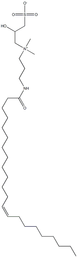 芥酸酰胺丙基羟基磺基甜菜碱 结构式
