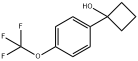 1-[4-三氟甲基苯氧基]环丁醇 结构式