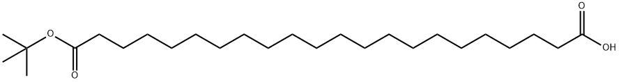 22-(叔丁氧基)-22-氧代二十烷酸 结构式