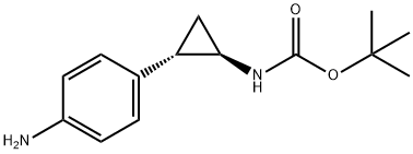 tert-butyl(trans-2-(4-aminophenyl)cyclopropyl)carbamate 结构式
