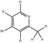 4-Bromo-2-methylpyridine-d6 结构式