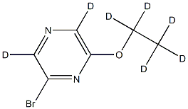 2-Bromo-6-ethoxypyrazine-d7 结构式