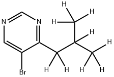 5-Bromo-4-(iso-butyl-d9)-pyrimidine 结构式
