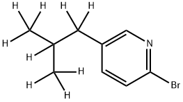 2-Bromo-5-(iso-butyl-d9)-pyridine 结构式