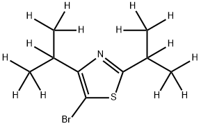 5-Bromo-[4-di(iso-propyl)-d14]-thiazole 结构式