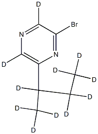 2-Bromo-6-(sec-butyl)pyrazine-d11 结构式