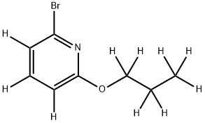 2-Bromo-6-(n-propoxy)pyridine-d10 结构式