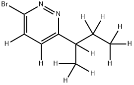 3-Bromo-6-(sec-butyl)pyridazine-d11 结构式