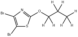 4,5-Dibromo-2-(n-propoxy-d7)-thiazole 结构式