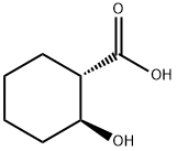 (1S,2S)-2-Hydroxycyclohexane-1-carboxylic acid 结构式