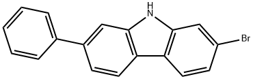 2-溴-7-苯基咔唑 结构式