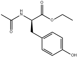 ethyl (2R)-2-acetamido-3-(4-hydroxyphenyl)propanoate 结构式
