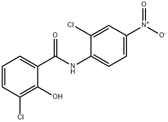 Benzamide, 3-chloro-N-(2-chloro-4-nitrophenyl)-2-hydroxy- 结构式